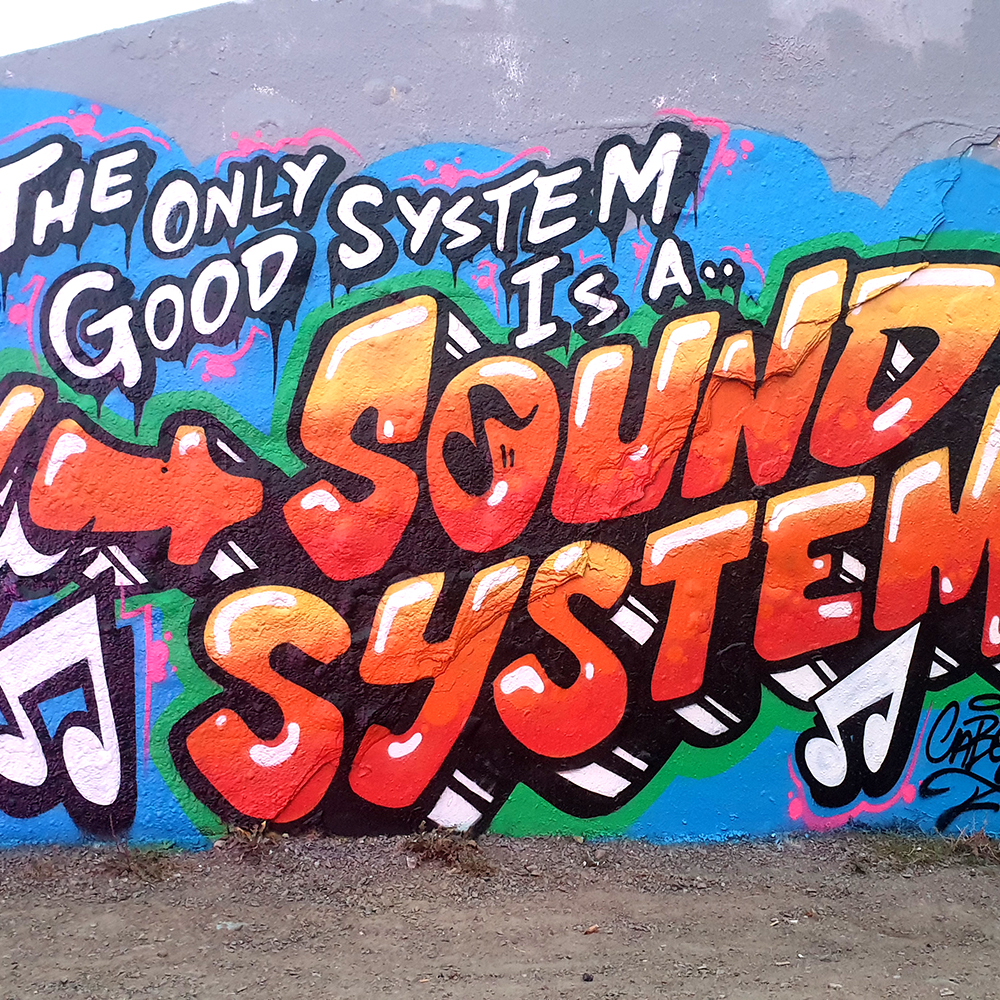 Cabelone - Graffiti Mural Göteborg Soundsystem